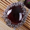 Thai Silver Garnet Pendant Thai Tribe Charming Pendant